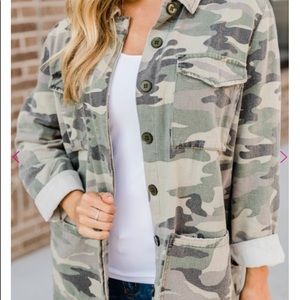 Camo jean jacket